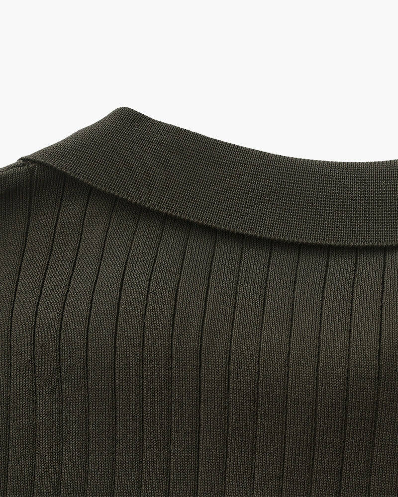 Premium Ribbed Polo-Old Monay
