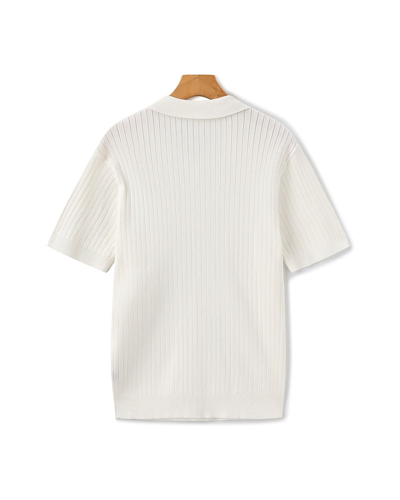 Premium Ribbed Polo-Old Monay