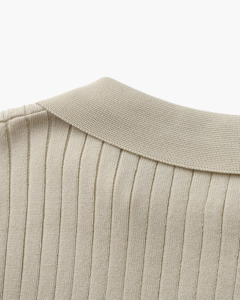 Premium Ribbed Polo-Old Monay