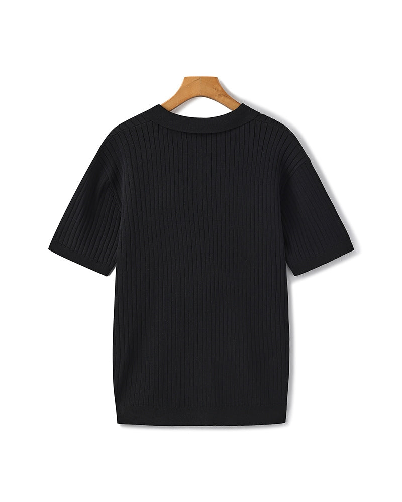Premium Ribbed Polo-Old Monay