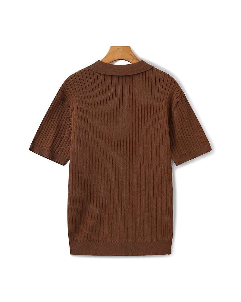 Premium Ribbed Polo-Old Monay