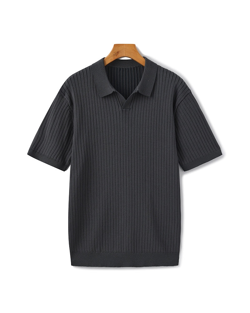 Premium Ribbed Polo-Old Monay