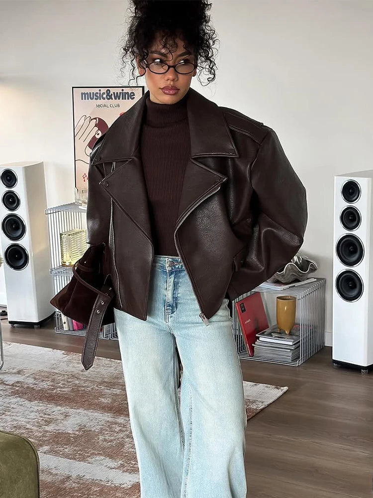 Dark Red Leather Jacket – Velin London™
