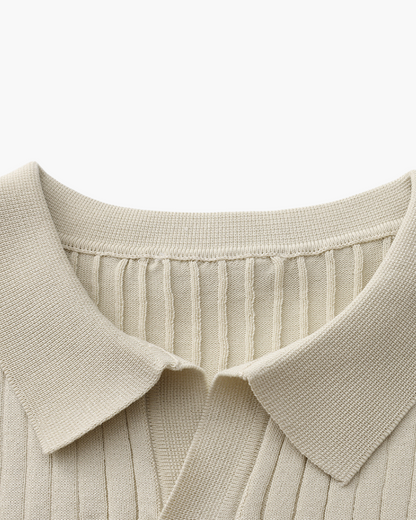 Premium Ribbed Polo-Old Monay