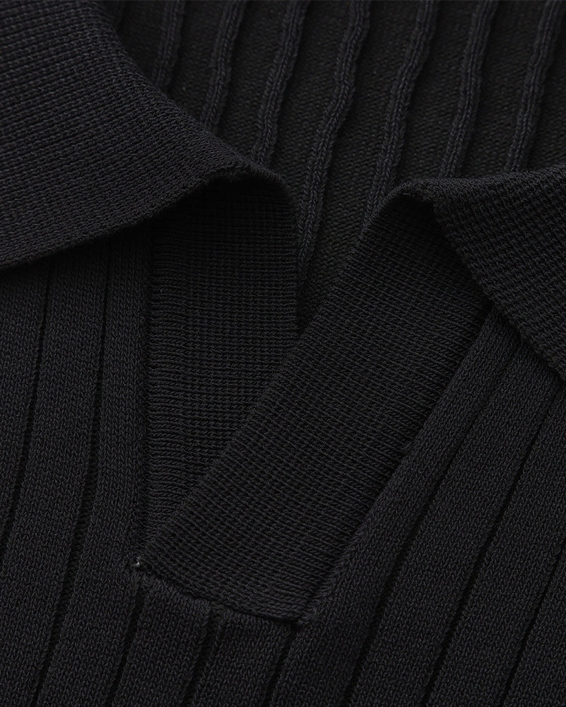 Premium Ribbed Polo-Old Monay