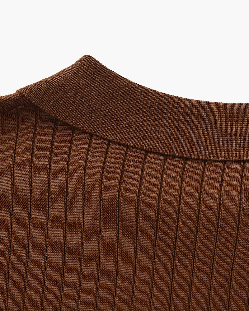 Premium Ribbed Polo-Old Monay