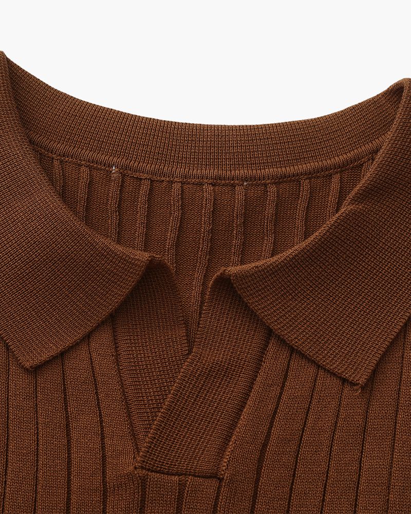 Premium Ribbed Polo-Old Monay