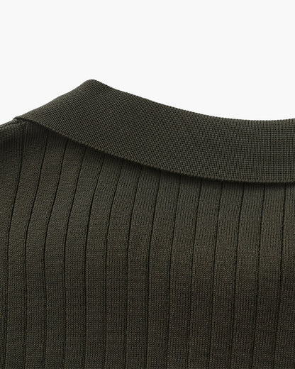 Premium Ribbed Polo-Old Monay