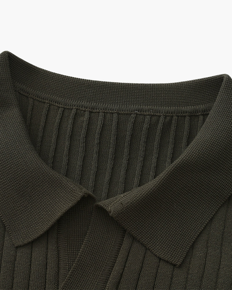 Premium Ribbed Polo-Old Monay