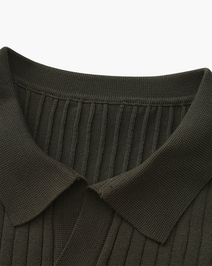 Premium Ribbed Polo-Old Monay