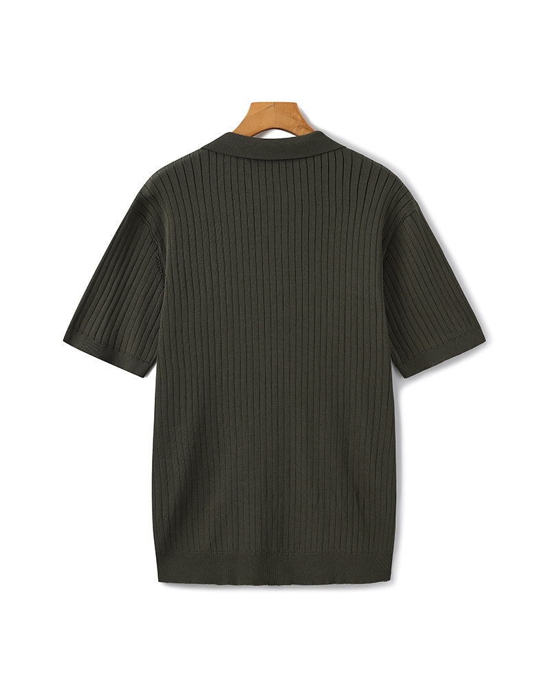 Premium Ribbed Polo-Old Monay