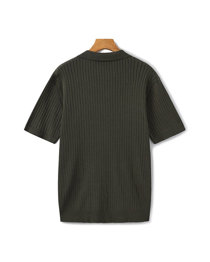 Premium Ribbed Polo-Old Monay
