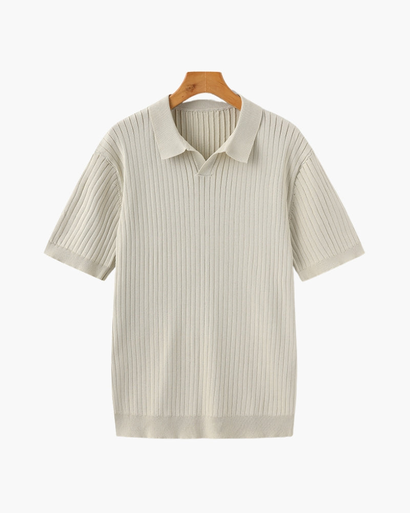 Premium Ribbed Polo-Old Monay