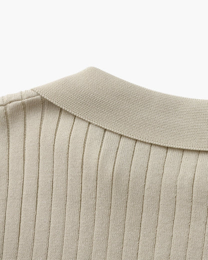 Premium Ribbed Polo-Old Monay