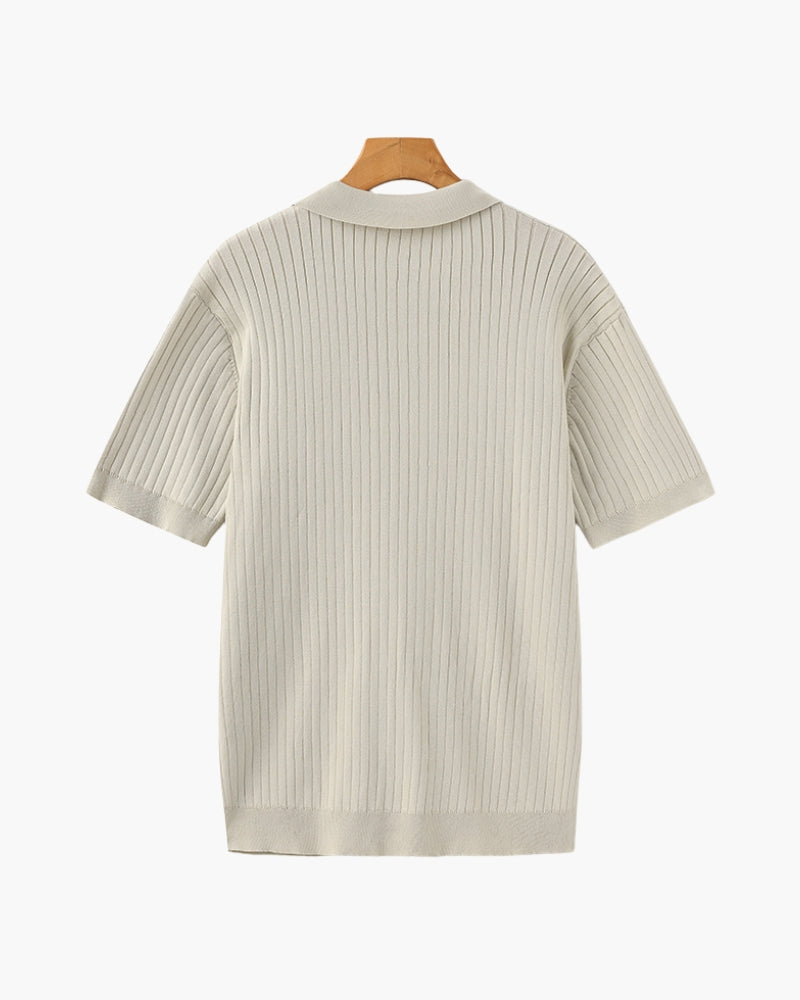 Premium Ribbed Polo-Old Monay