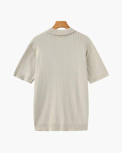 Premium Ribbed Polo-Old Monay
