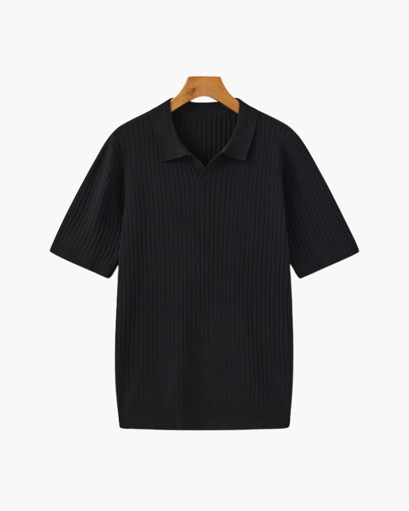 Premium Ribbed Polo-Old Monay