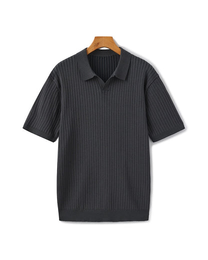 Premium Ribbed Polo-Old Monay