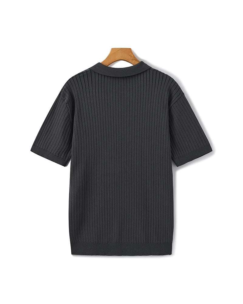 Premium Ribbed Polo-Old Monay