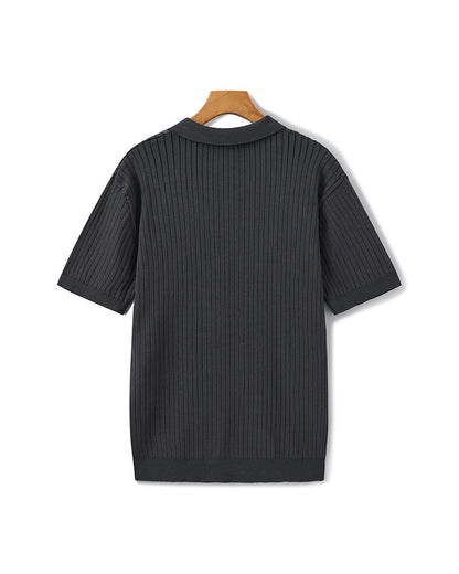 Premium Ribbed Polo-Old Monay