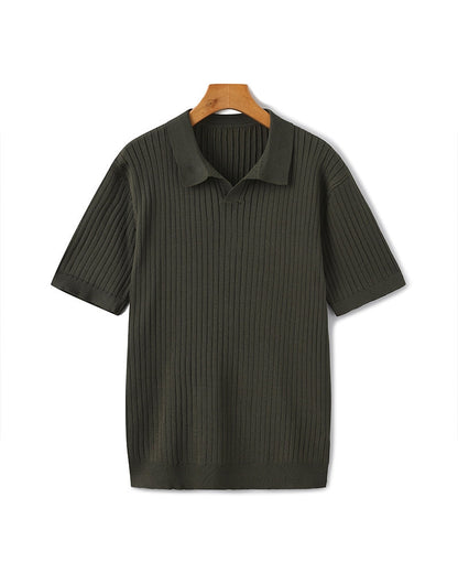 Premium Ribbed Polo-Old Monay