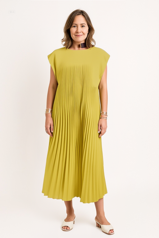 Elegant Pleated Dress – Velin London™