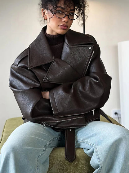 Dark Red Leather Jacket – Velin London™