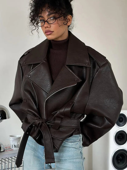 Dark Red Leather Jacket – Velin London™