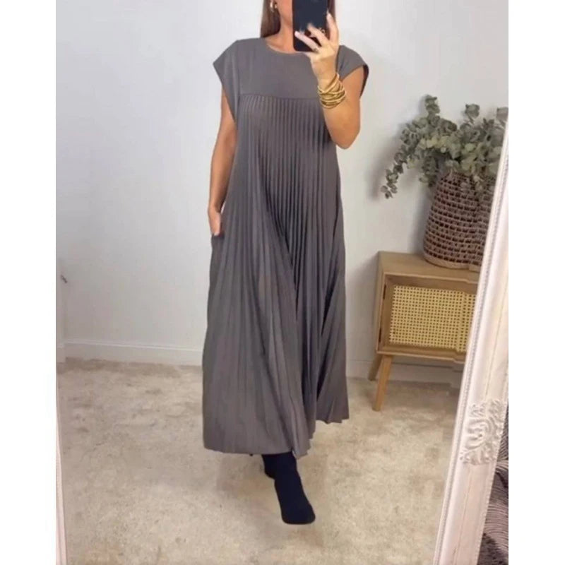 Elegant Pleated Dress – Velin London™