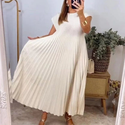 Elegant Pleated Dress – Velin London™