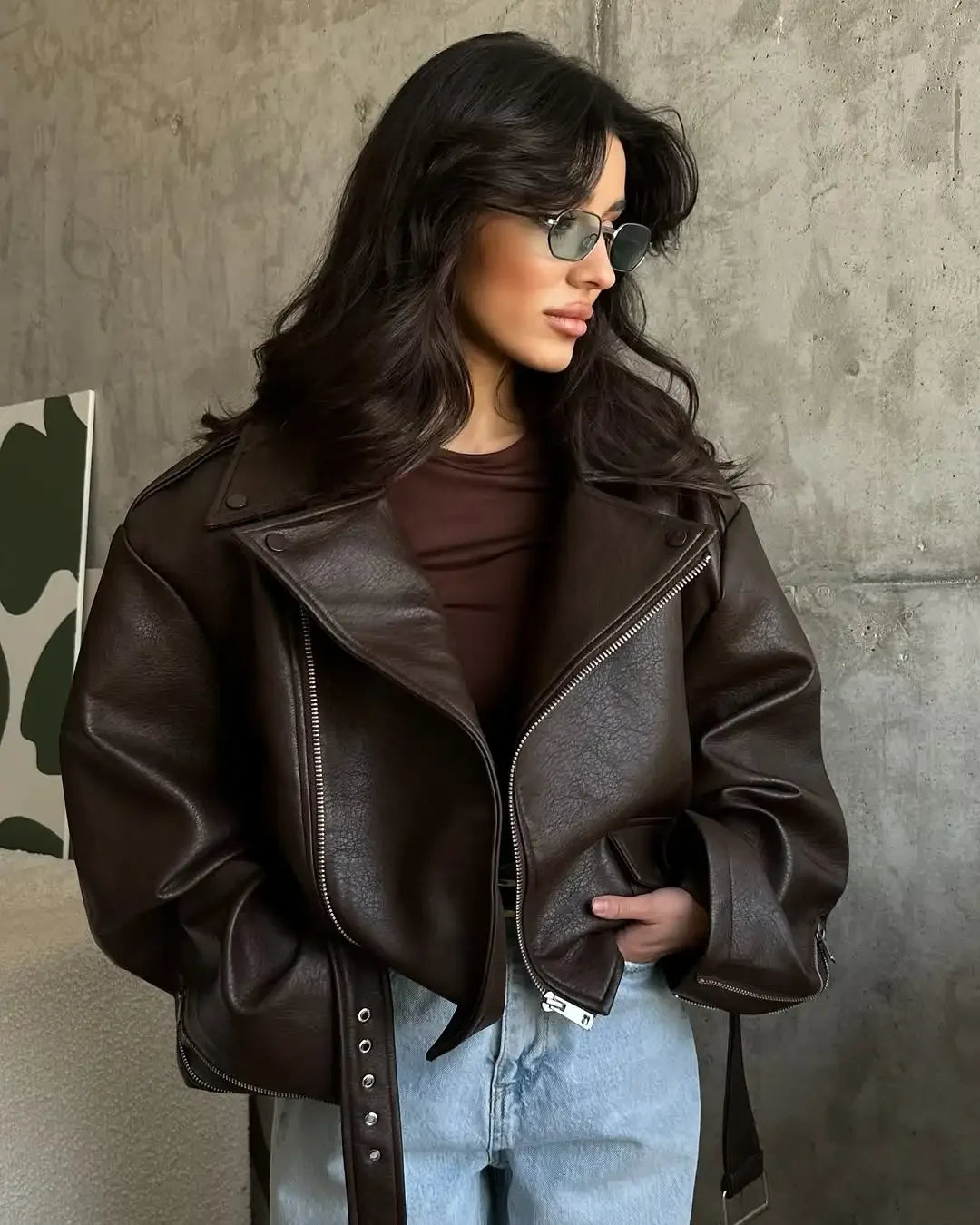 Dark Red Leather Jacket – Velin London™
