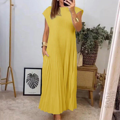 Elegant Pleated Dress – Velin London™