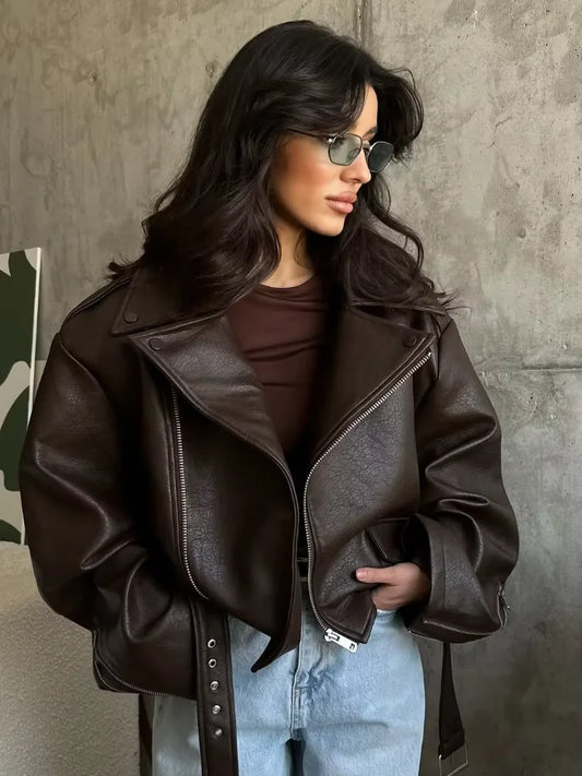 Dark Red Leather Jacket – Velin London™