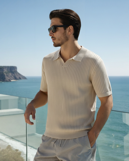 Premium Ribbed Polo-Old Monay